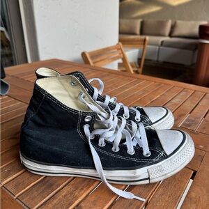 Converse Black and White High-Top Sneakers